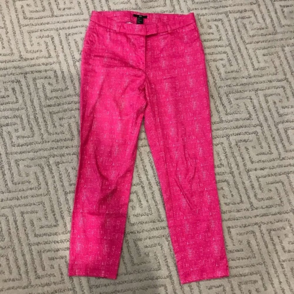 H&M Hot Pink crop Capri-size 4